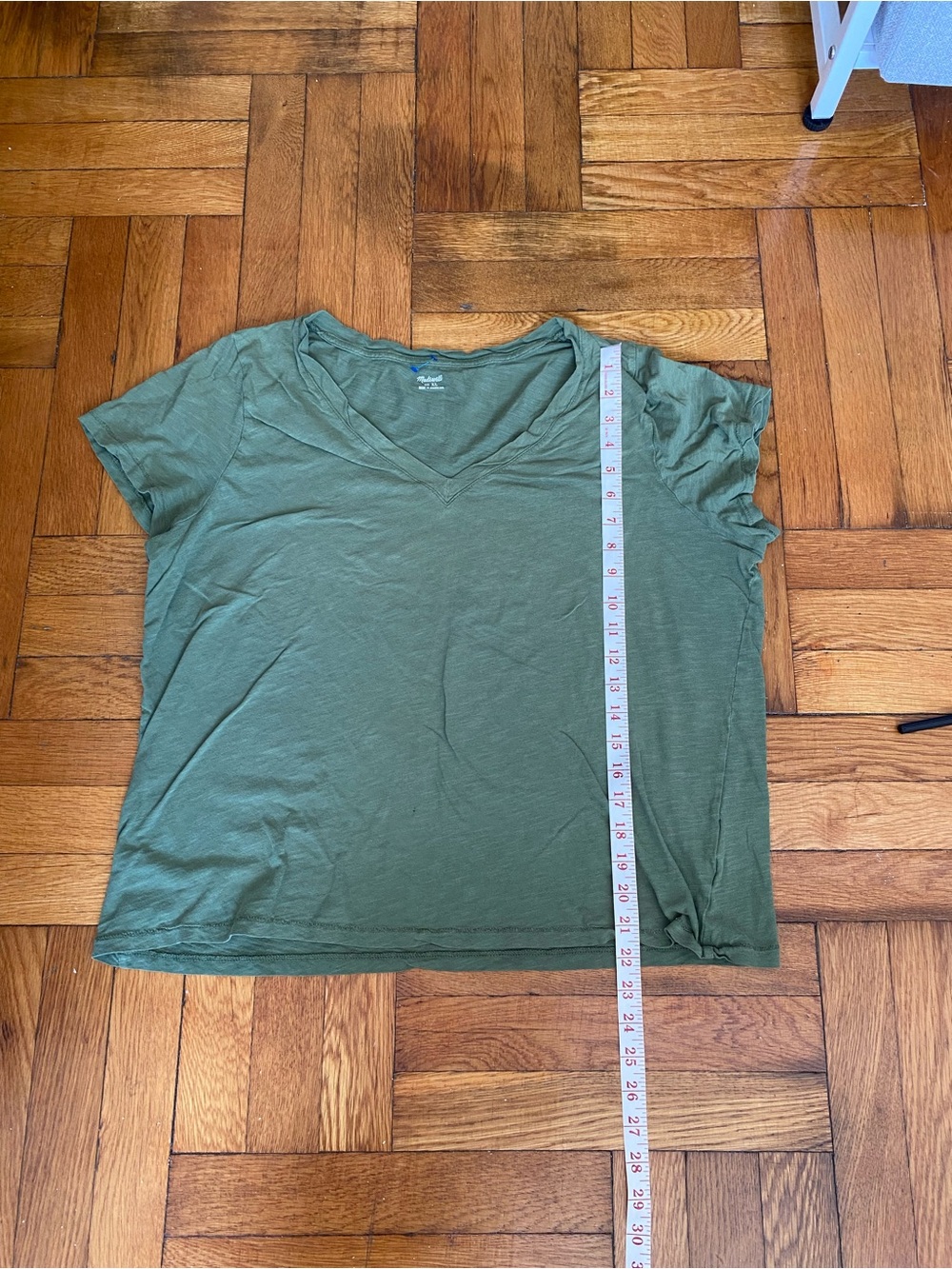 Madewell Olive Green V-Neck Relaxed T-Shirt Size XL